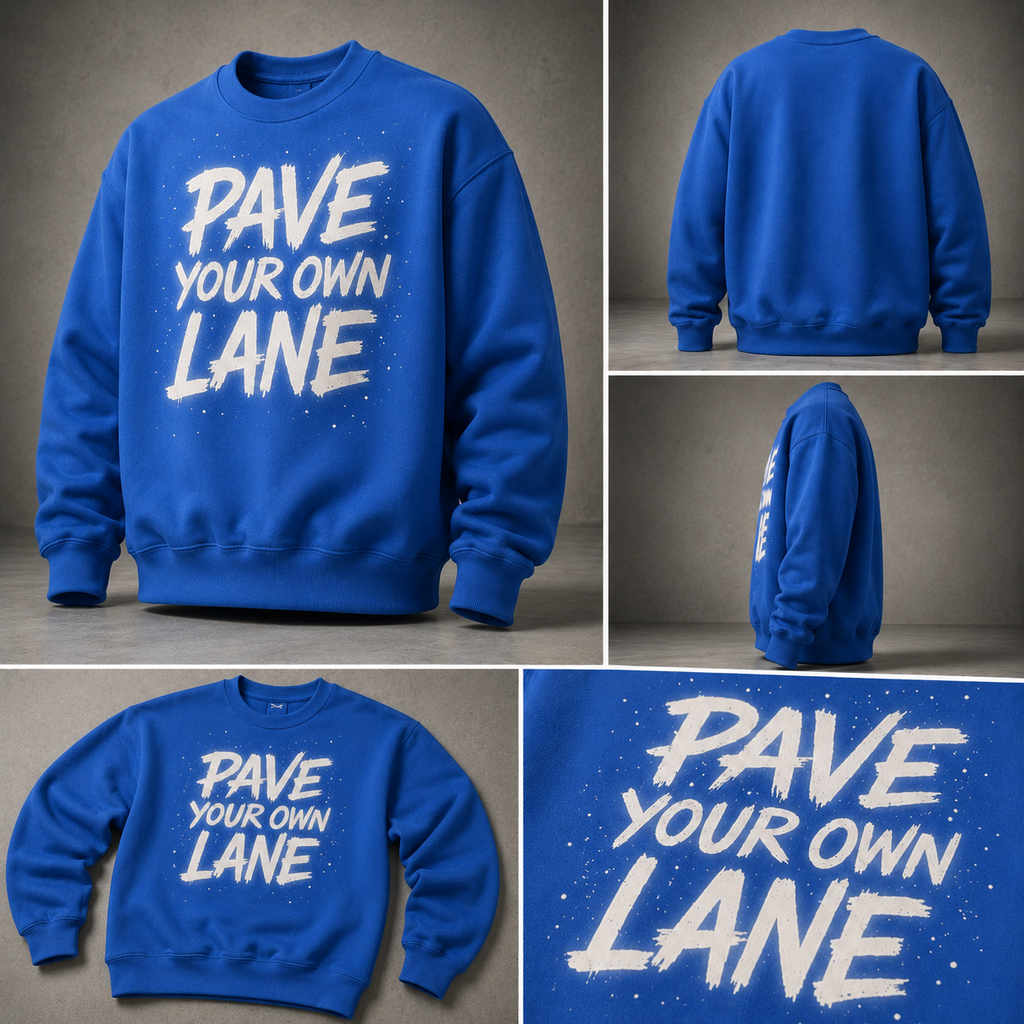 PYOL BLUE CREW NECKSWEATER