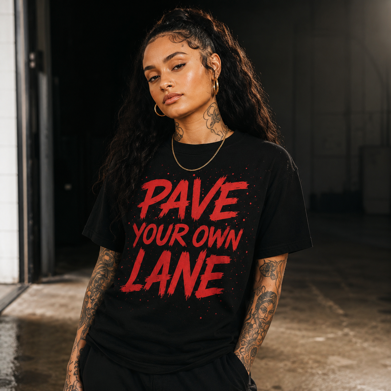 PYOL BLACK/RED TSHIRT