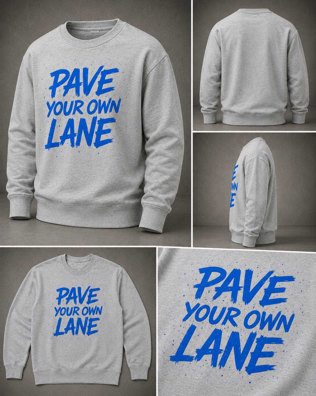 PYOL GREY CREW NECK SWEATER